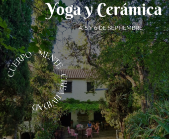 Casa rural donde se celebra el retiro Respira la Tierra, una experiencia de yoga y cerámica organizada por Agalma Ceramics en Granada.