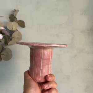 arrón rosa palo con esgrafiado hecho a mano por agalma ceramics